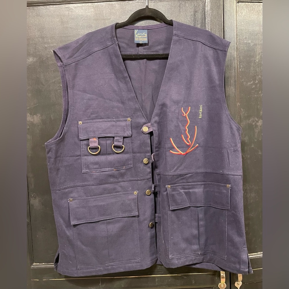 Vintage Karl Kani-Jeans Vest blue size large